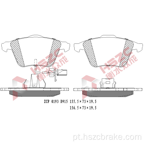 FMSI D915 PAT CERAMICA DE CERAMICA DE CARRO PARA AUDI